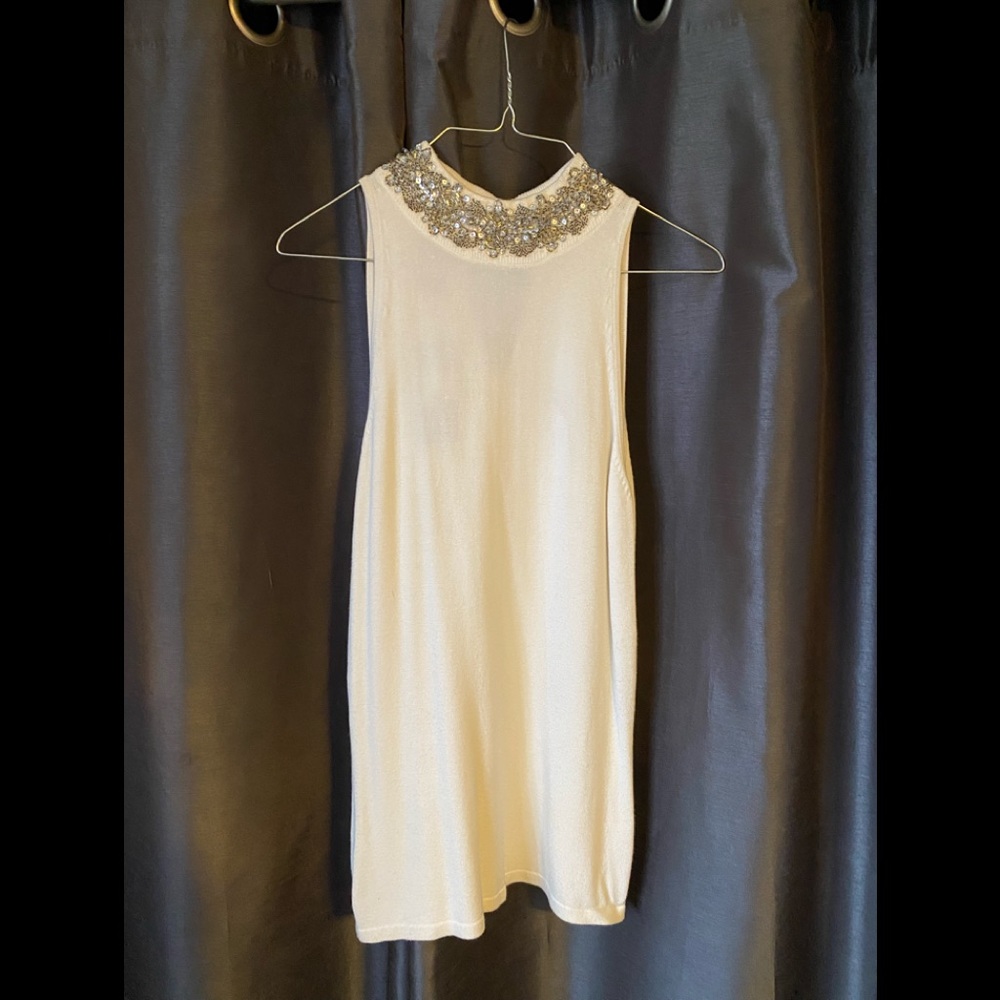 Beautiful embellished turtle neck dress NWT